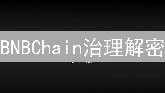 BNBChain治理解密：社区驱动，币安链升级之路？